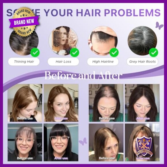 Human Hair Topper No Bangs 16 Inch 150% Density Remy Hair Piece